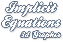Implicit equations 3d grapher